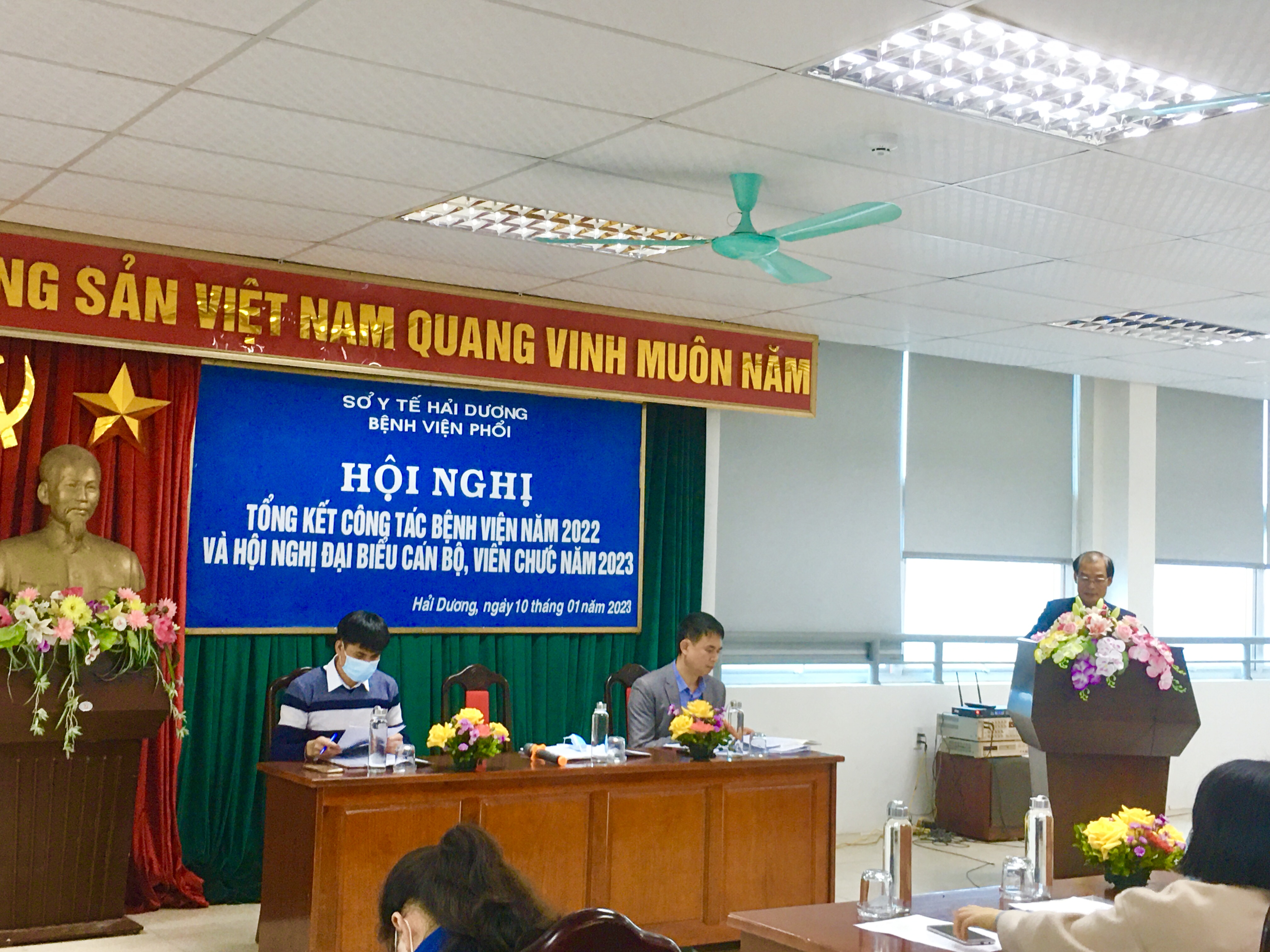 Bệnh viện Phổi Hải Dương tổ chức Hội nghị cán bộ, viên chức năm 2023.