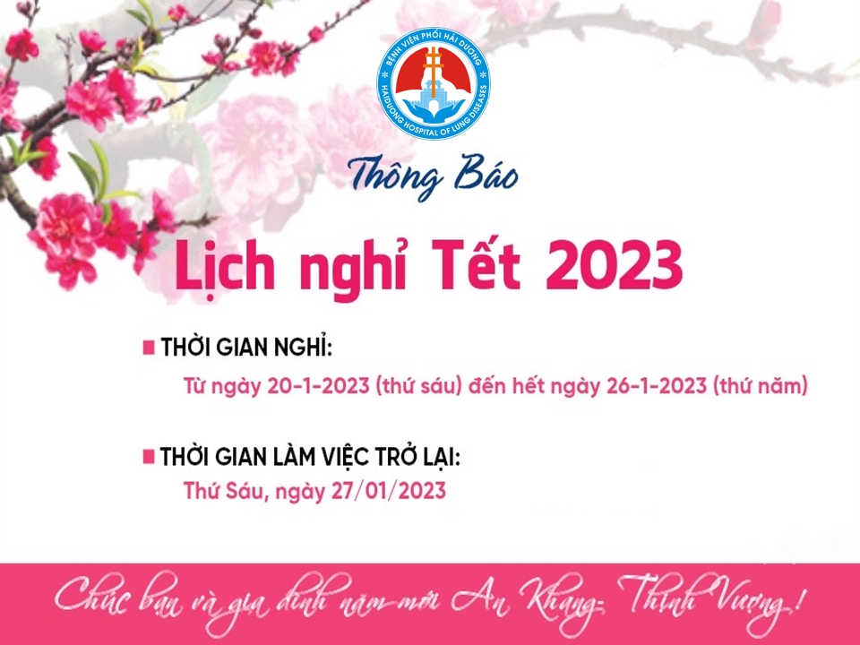 Lịch nghỉ Tết Nguyên đán Quý Mão 2023