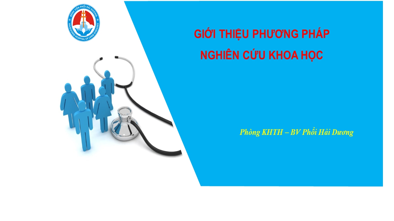Bệnh viện Phổi Hải Dương tổ chức tập huấn “Phương pháp nghiên cứu khoa học”